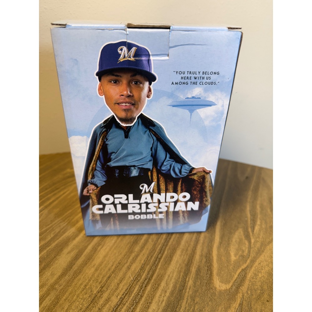 Milwaukee Brewers Orlando Calrissian Bobblehead Star Wars Night 2019 Open Box